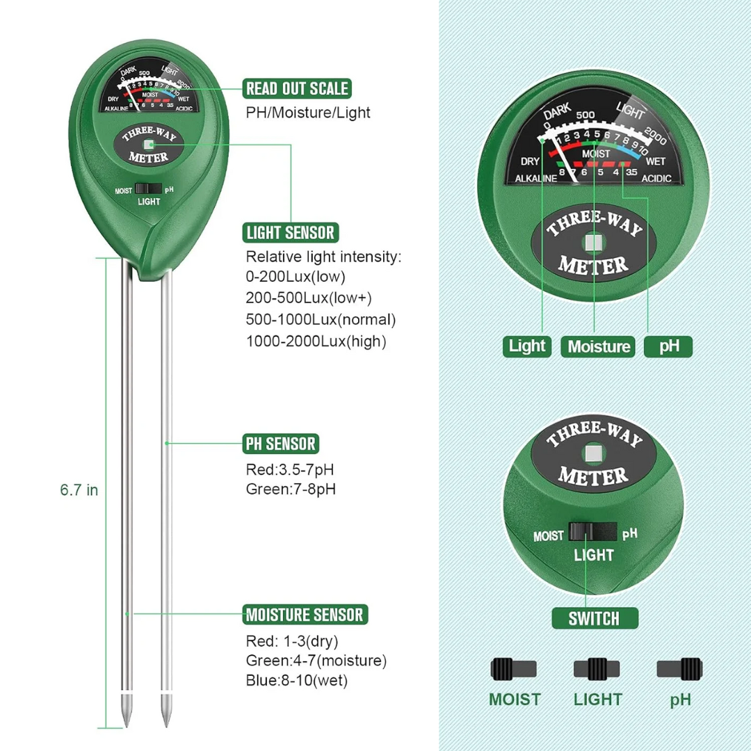 3 in 1 Soil Meter